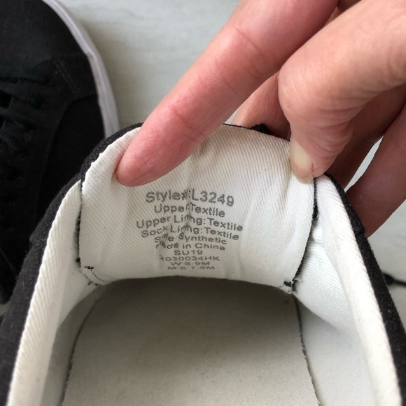 𝅺MADEWELL Sidewalk Low-Top Sneakers in Black Canvas Unisex. Men’s 7.5 Wom… - Picture 5 of 10